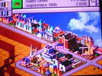 une photo d'Ã©cran de Sim City 2000 sur Sega Saturn
